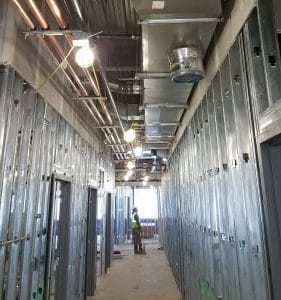 Valley Health Warren Memorial Hospital Hallway Under Construction