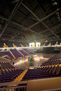 Empty arena for Big Night for the Boys and Girls Club
