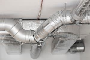 Commercial HVAC air ducts and insulation