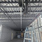 Interior of RBI's training room and office addition in construction.