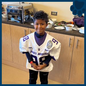 RBI's Top Dog Winner in a JMU jersey.