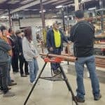 Students from Greene County Technical Education Center touring RBI