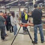 Students from Greene County Technical Education Center touring RBI