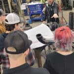 Students from Greene County Technical Education Center touring RBI