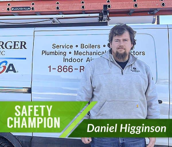 RBI December Safety Champion, Daniel Higginson