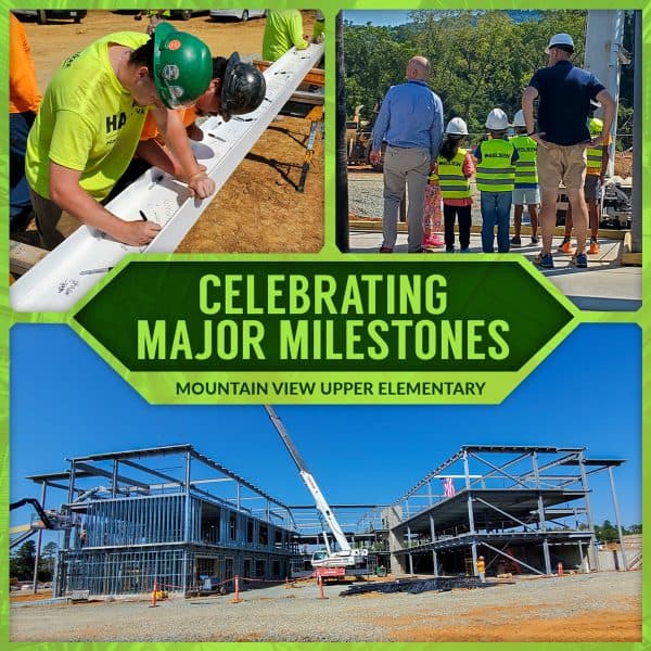 Celebrating Major Milestones - Mountain View Upper Elementary