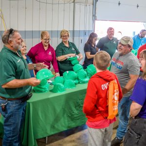 Students at RBI's table at Worlds of Work