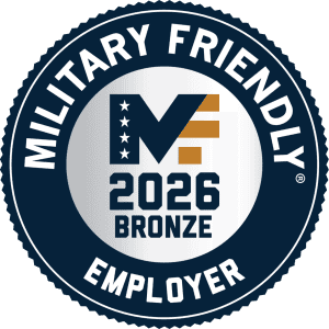 Military Friendly Employer 2026 Bronze Award Logo